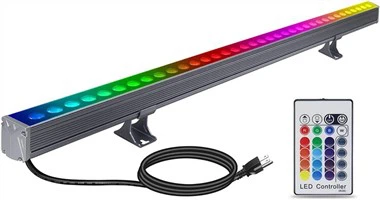 แถบไฟ LED เครื่องซักผ้าฝาผนัง RGBW
