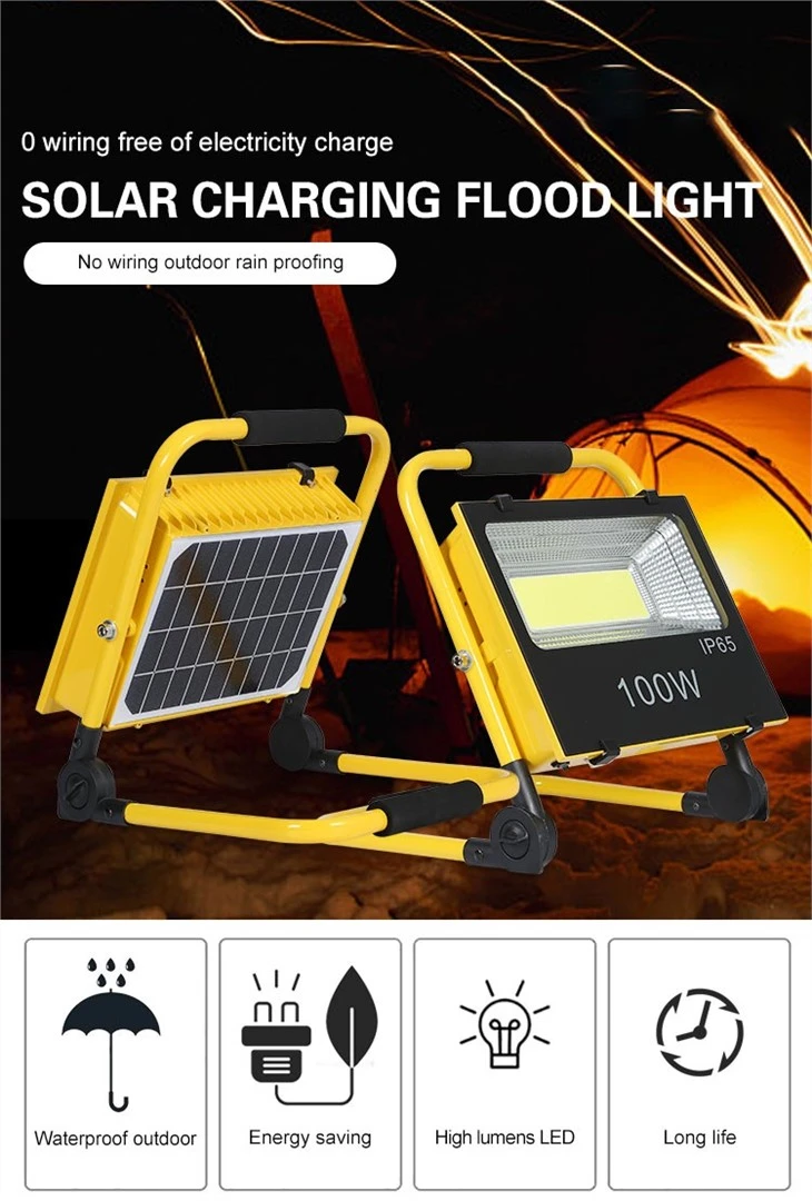 Solar Powered Portable Led Flood Lights