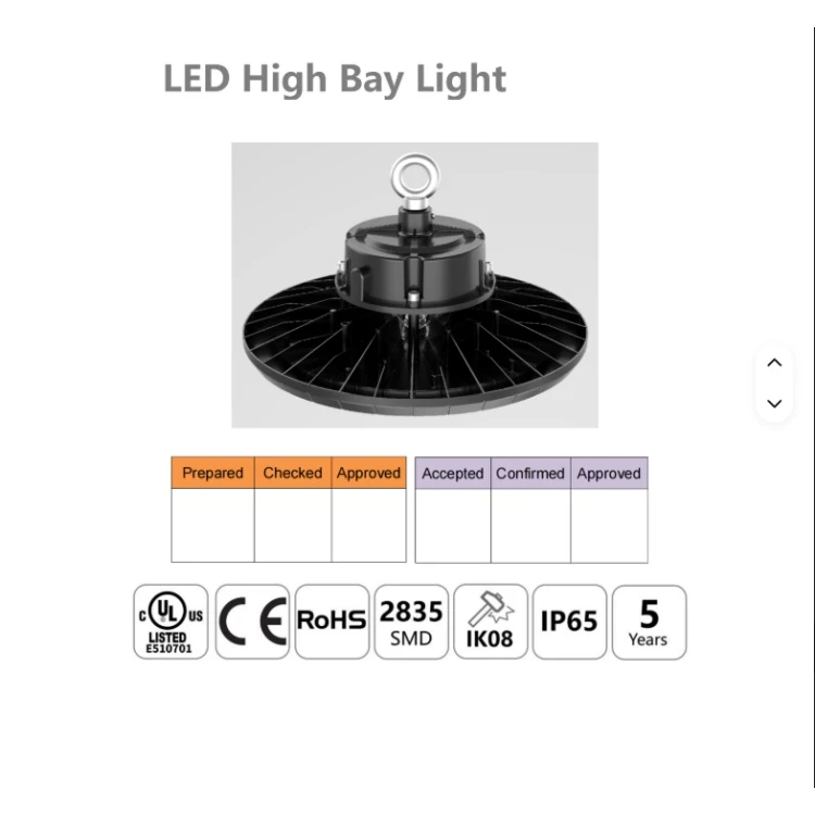 UFO Dimmable Sensor High Bay Light UFO Dimmable Sensor High Bay Light