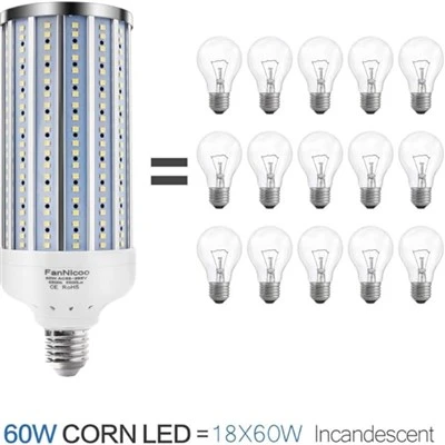 ไฟ LED ข้าวโพด 50-60W 100-277V AC 30W
