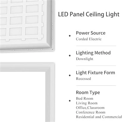 ไฟ LED จอแบน 220-277V 6200K 15W