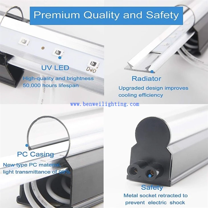 UV Purple T8 Light Tube With 5 Years Warranty